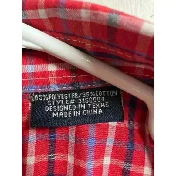 Panhandle Slim Plaid Short Sleeve‎ Western Men's Shirt - Picture 9 of 10